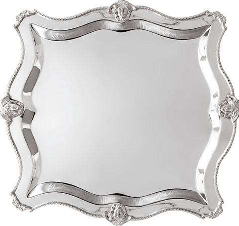 Square Silver Chargers Set of 4