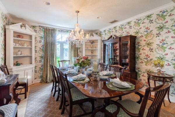 Classic Waterfront Home Dining Room